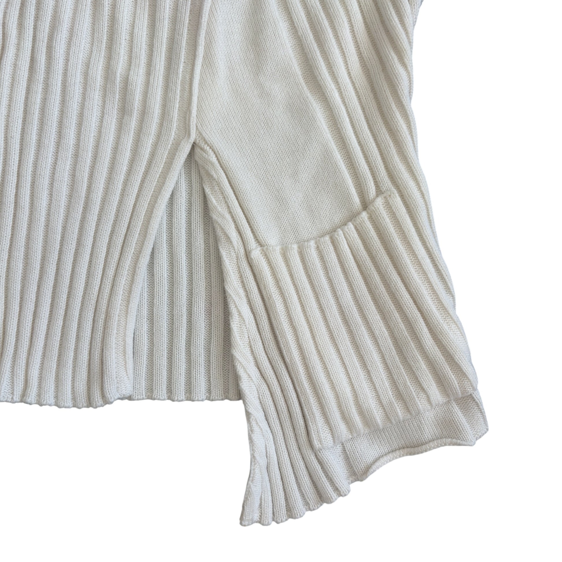 vintage top front pocket cropped knit