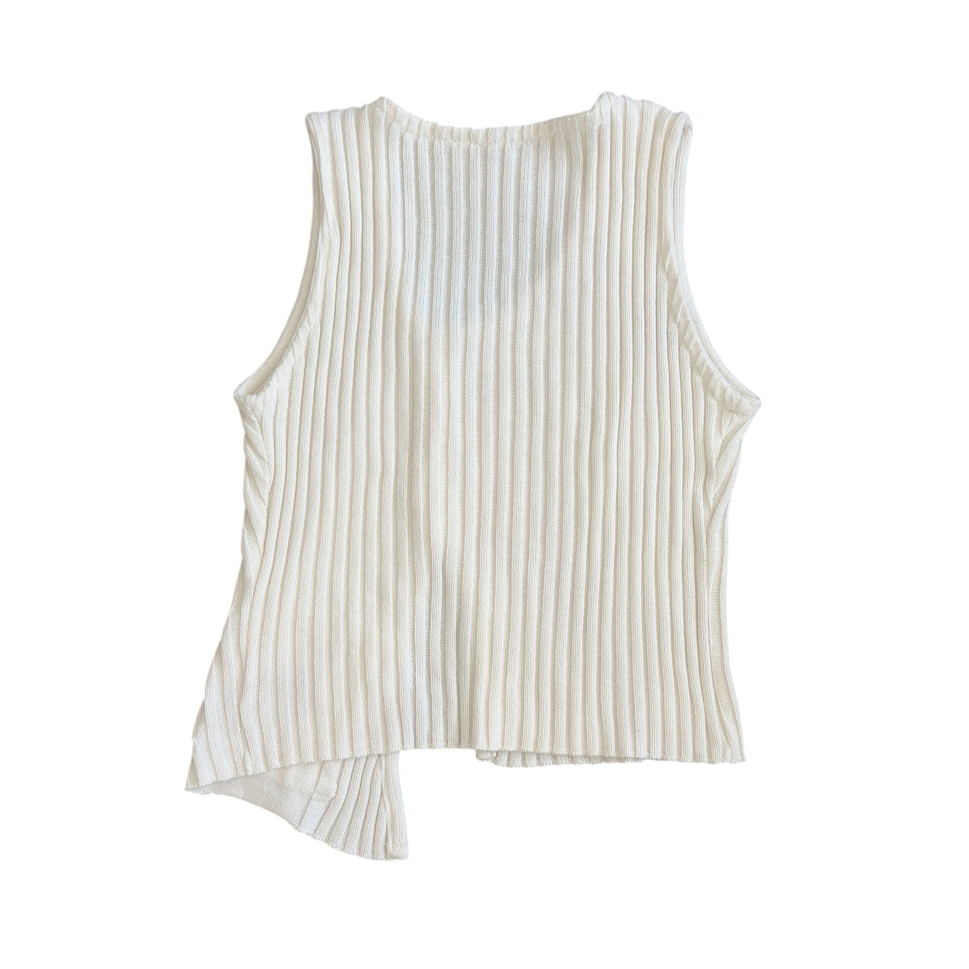 vintage top front pocket cropped knit