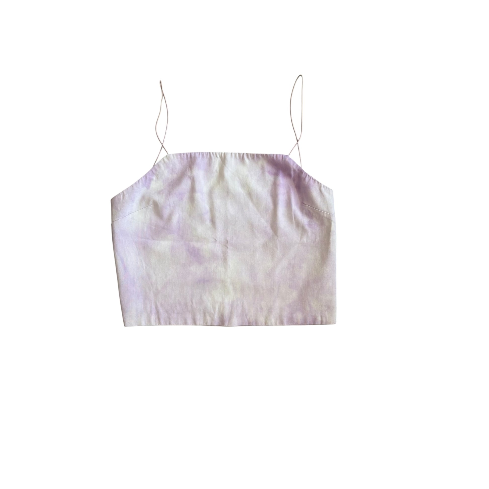 Strappy open back top violet y2k
