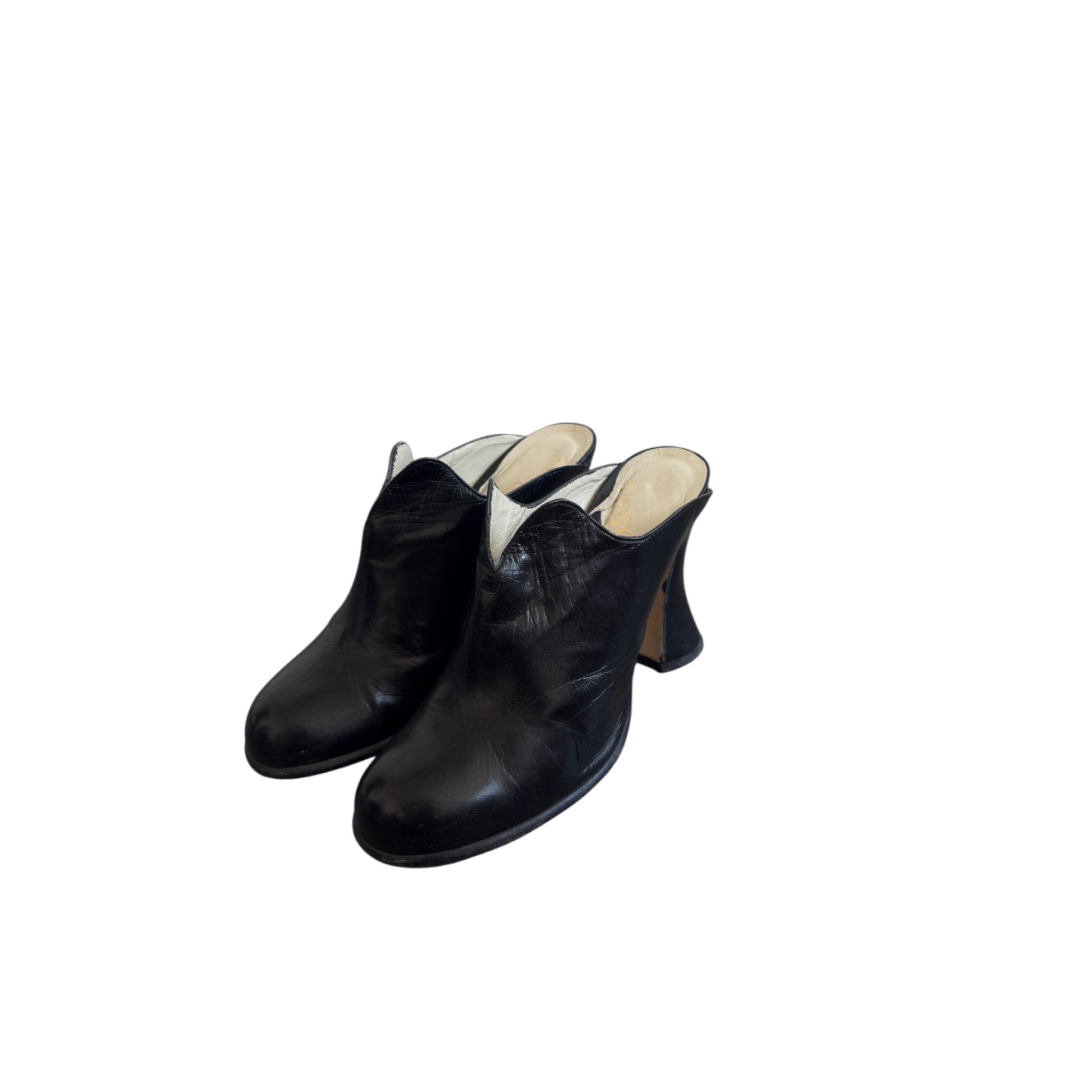 Angari Vintage leather Mule pump