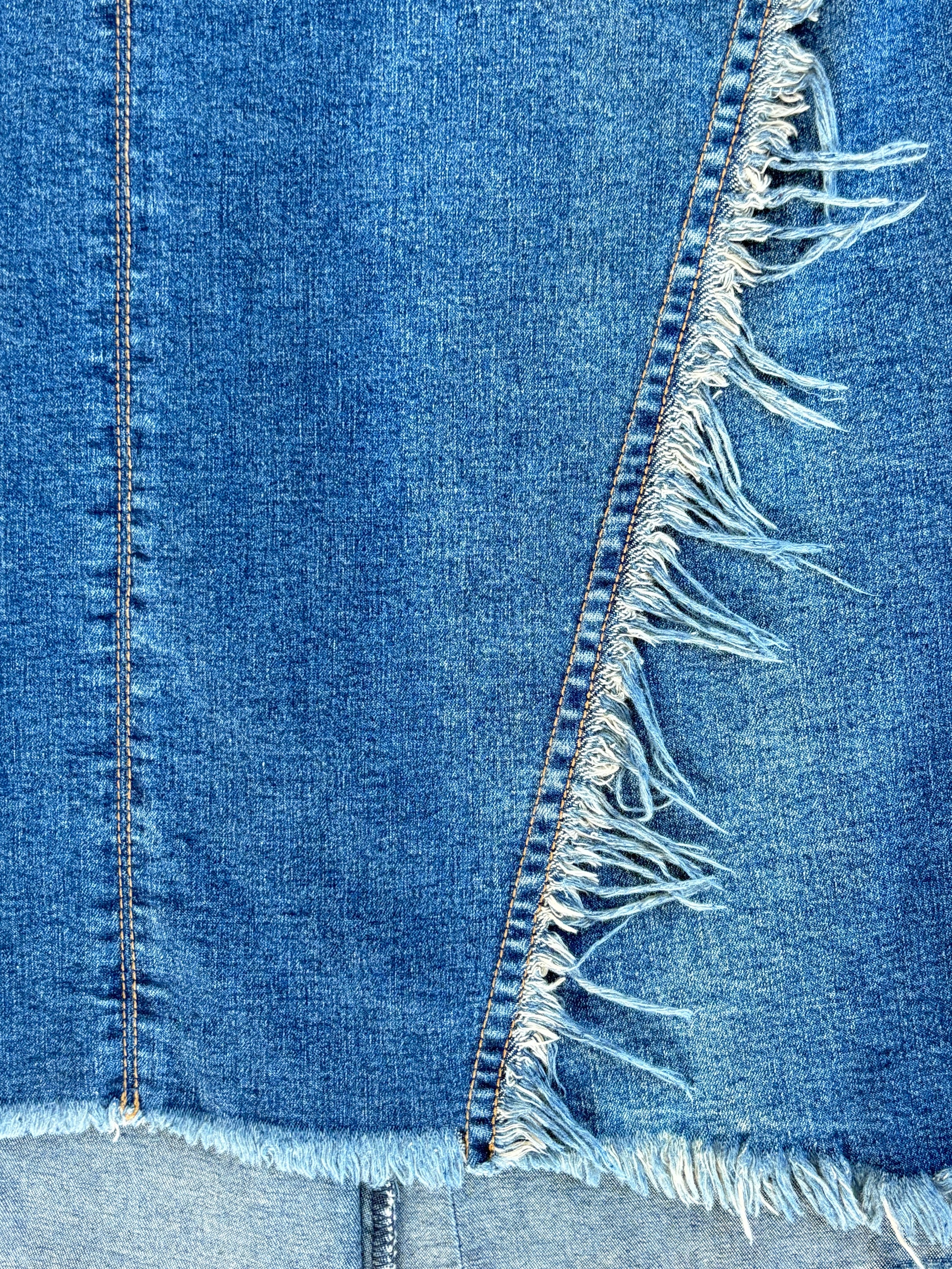 Plein Sud Jeans Vintage Denim midi Skirt