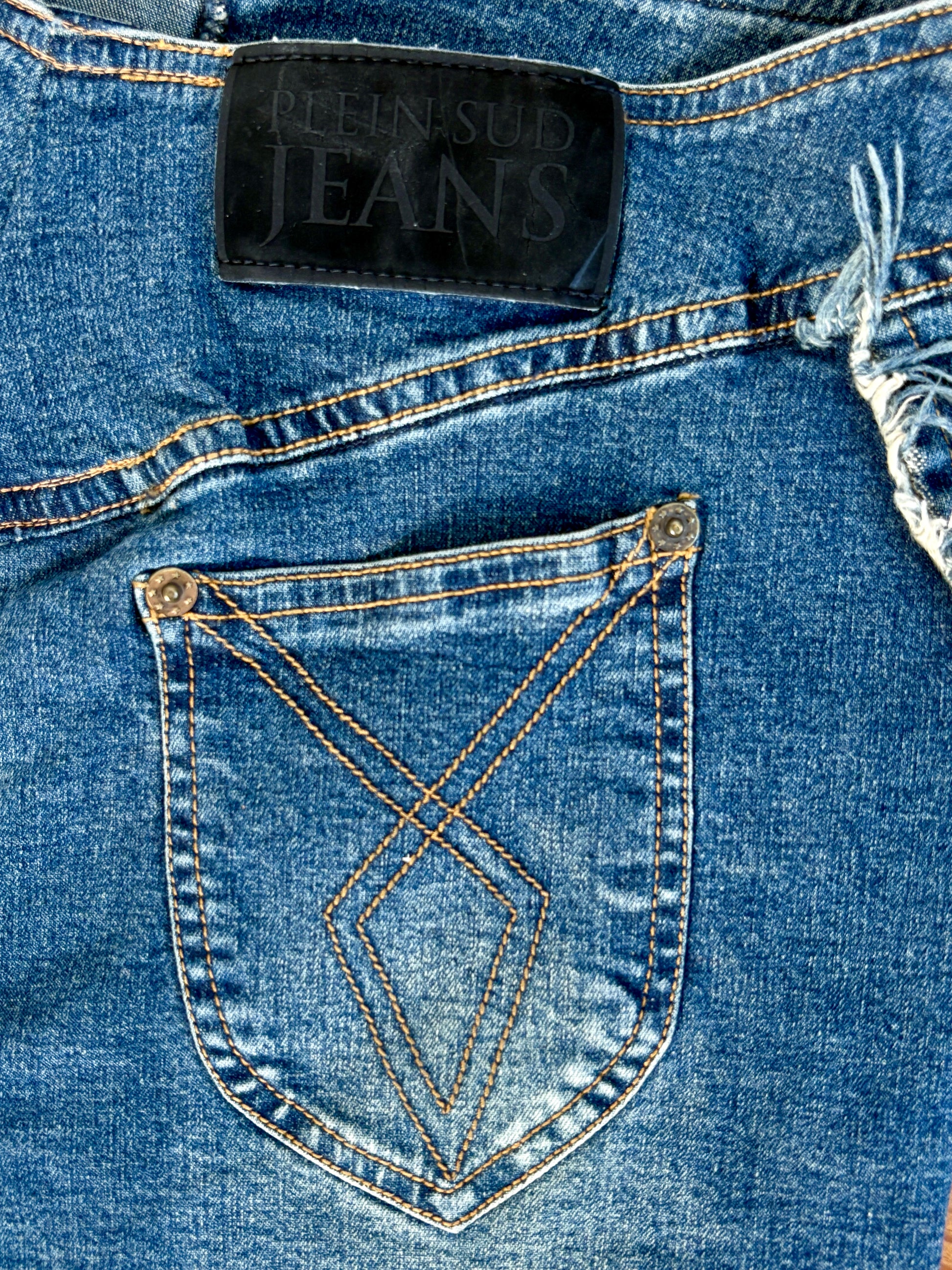 Plein Sud Jeans Vintage Denim midi Skirt