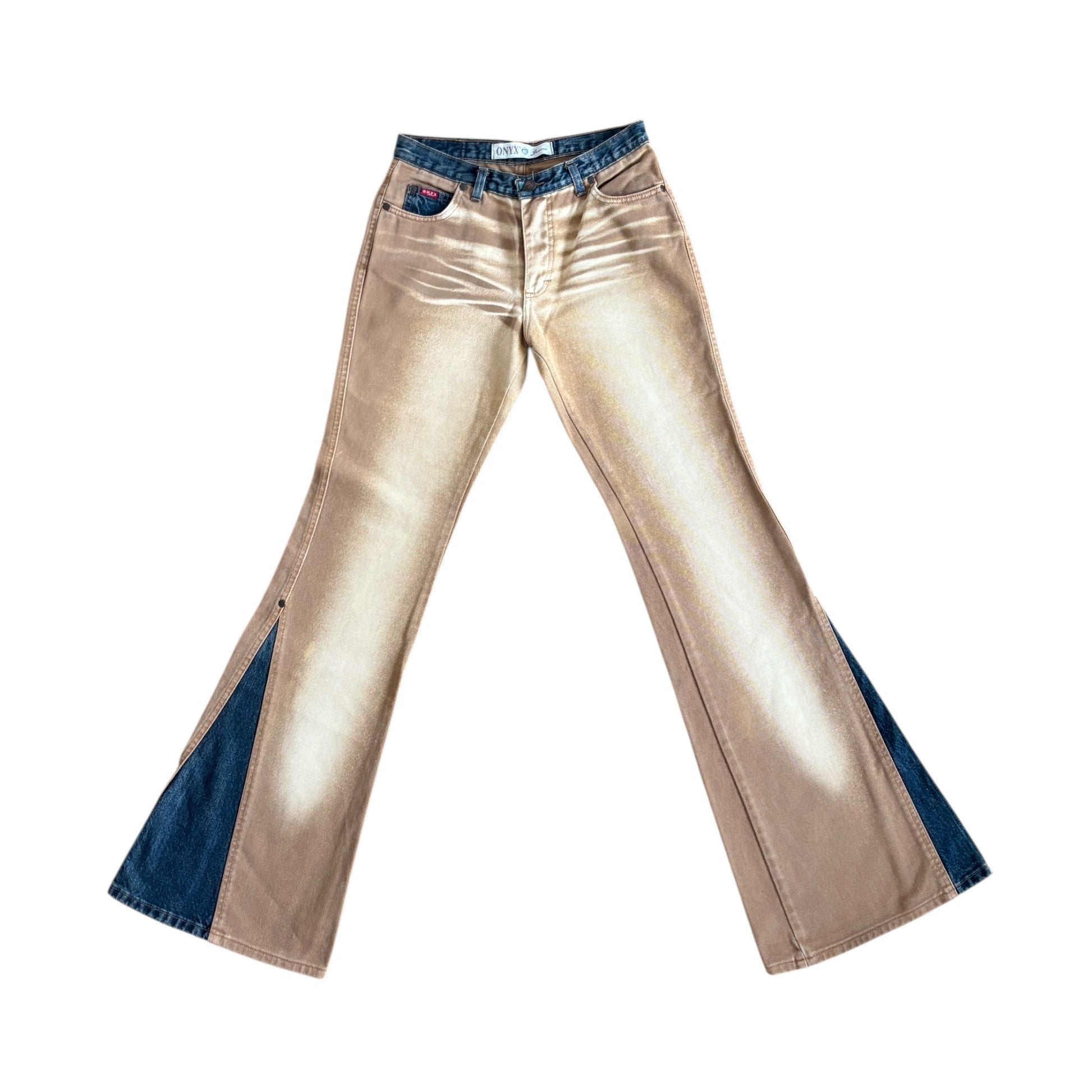 Onyx mid rise flare denim