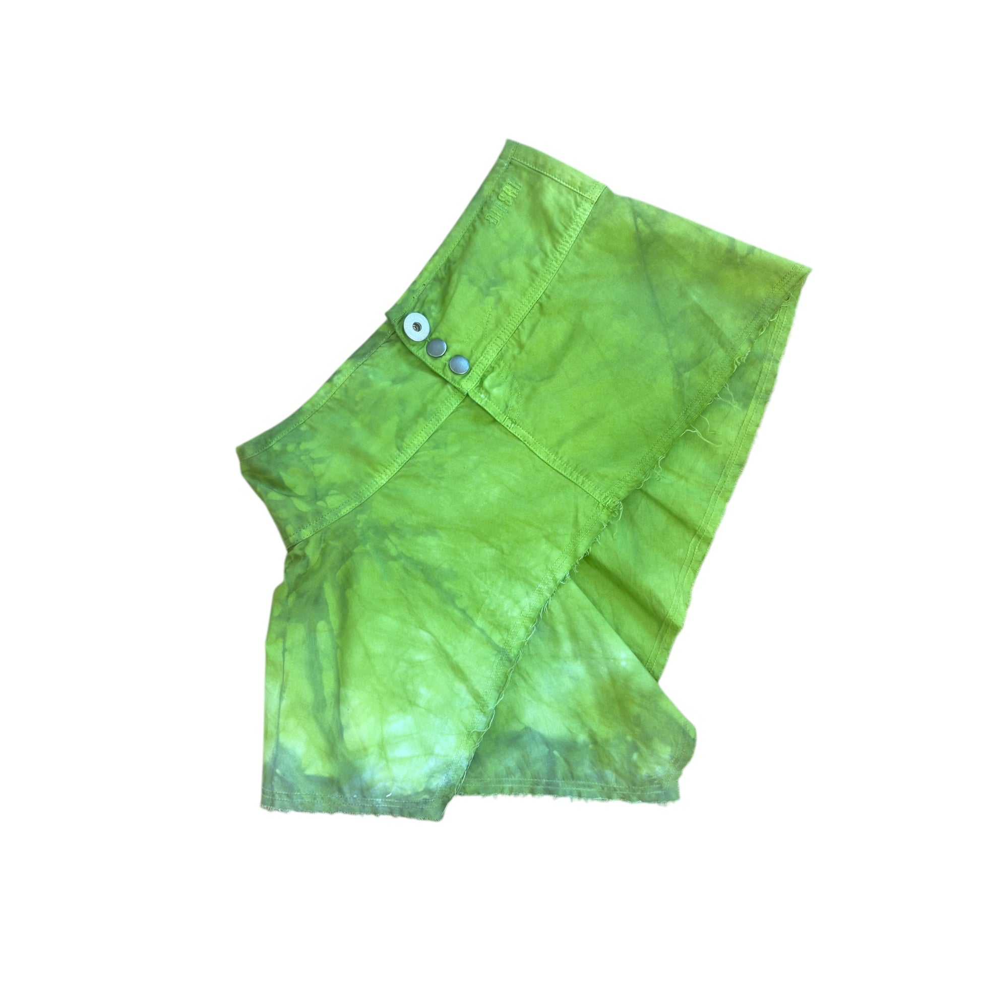 Diesel Vintage asymmetrical mini skirt green