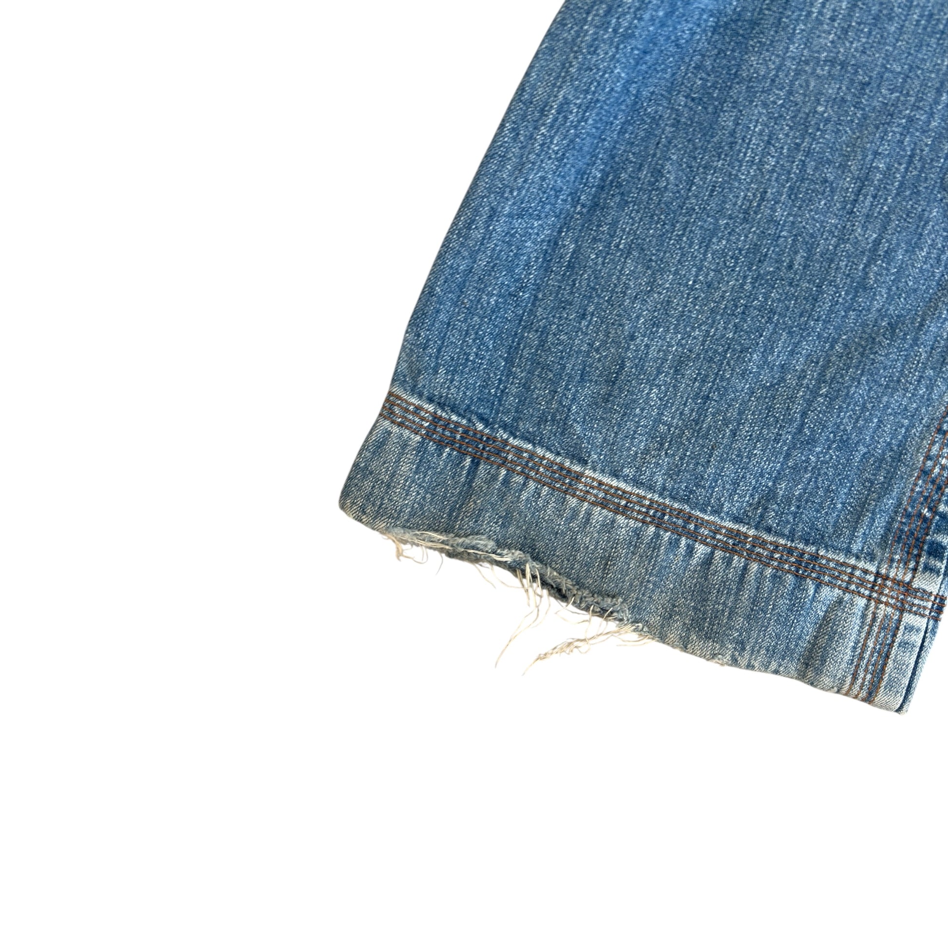 Dsquared2 vintage low waist flare denim metal hoop