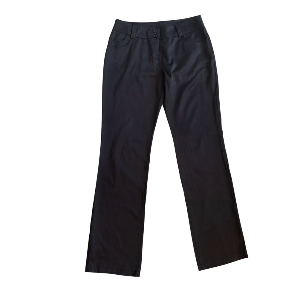 Low waist straight satin trousers 90s