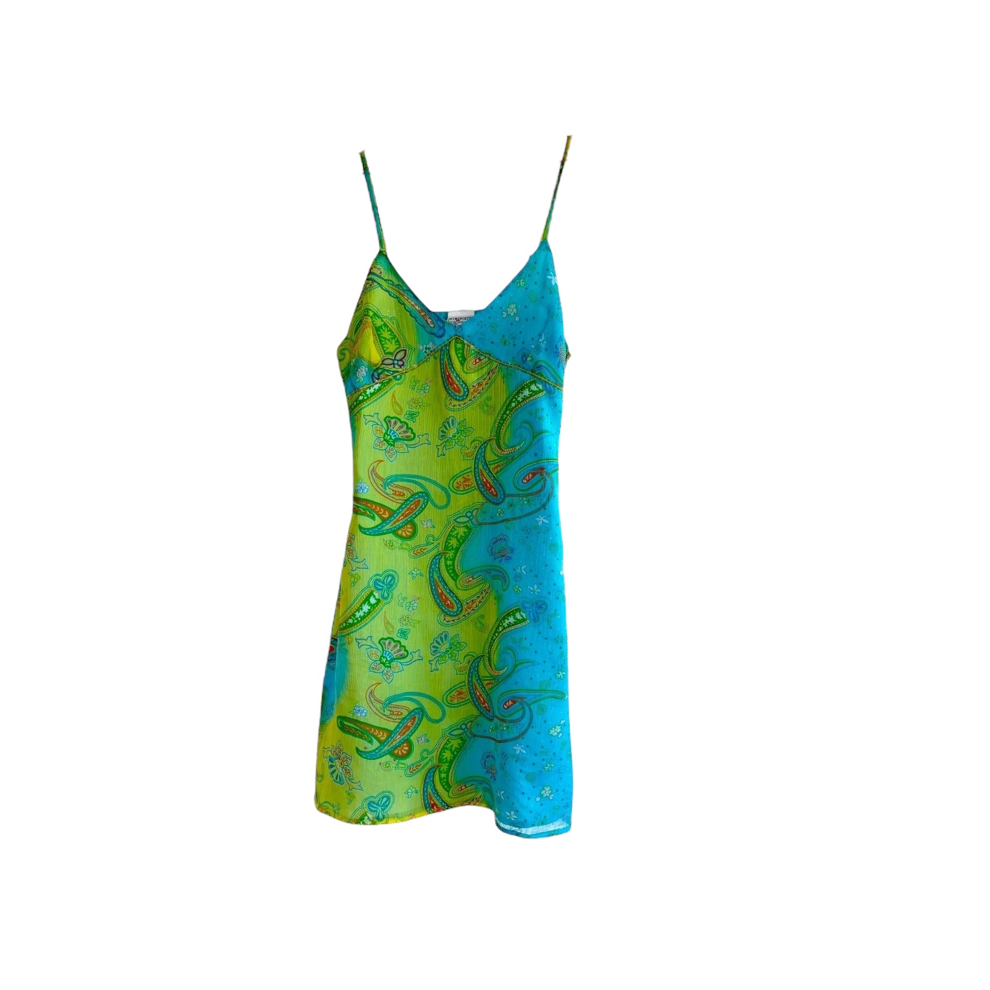 Vintage y2k Paisley Mini Dress