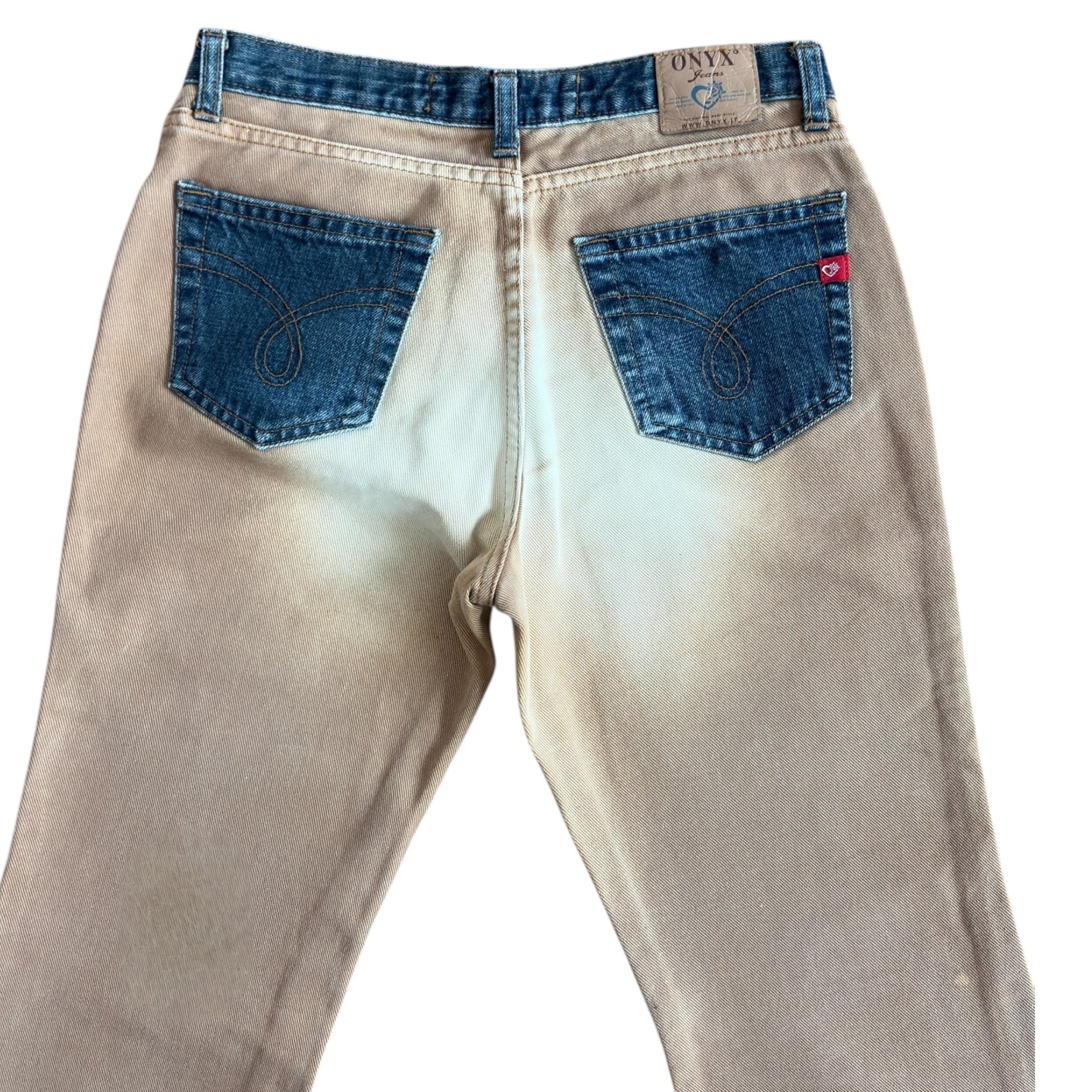 Onyx mid rise flare denim