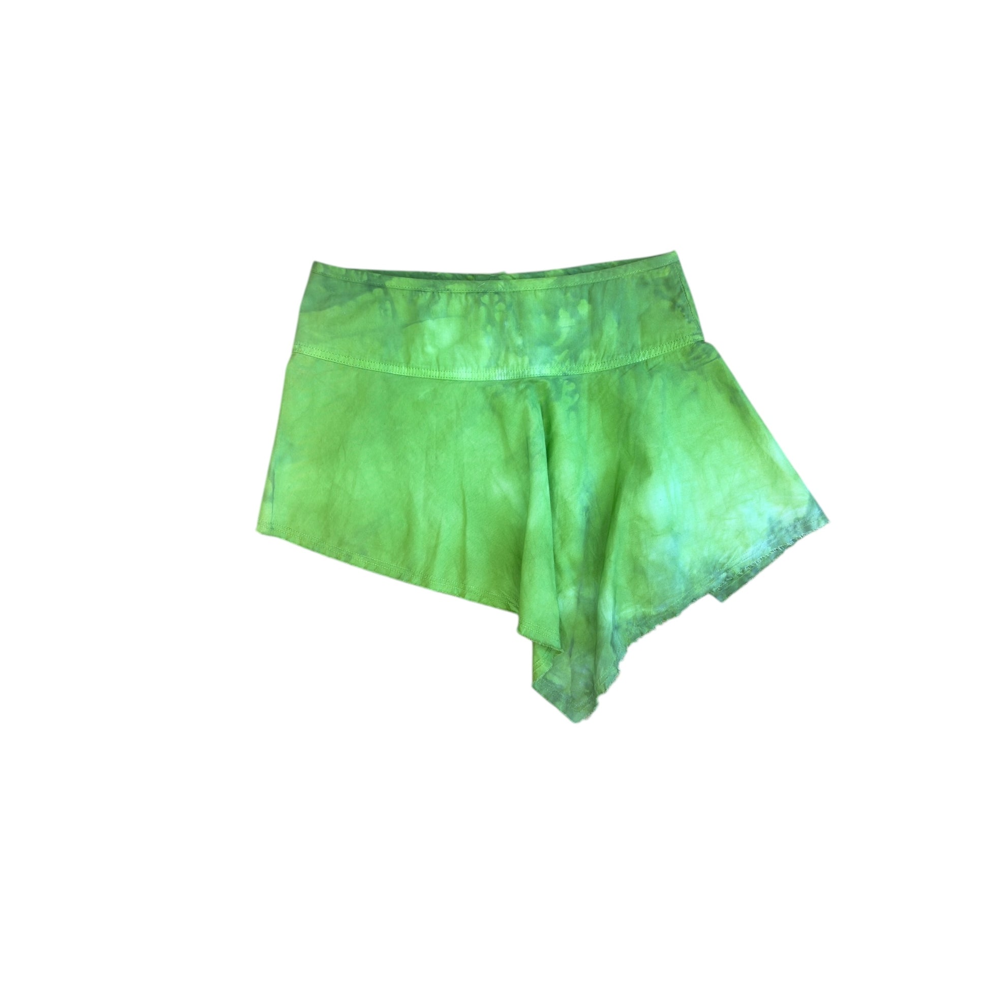Diesel Vintage asymmetrical mini skirt green