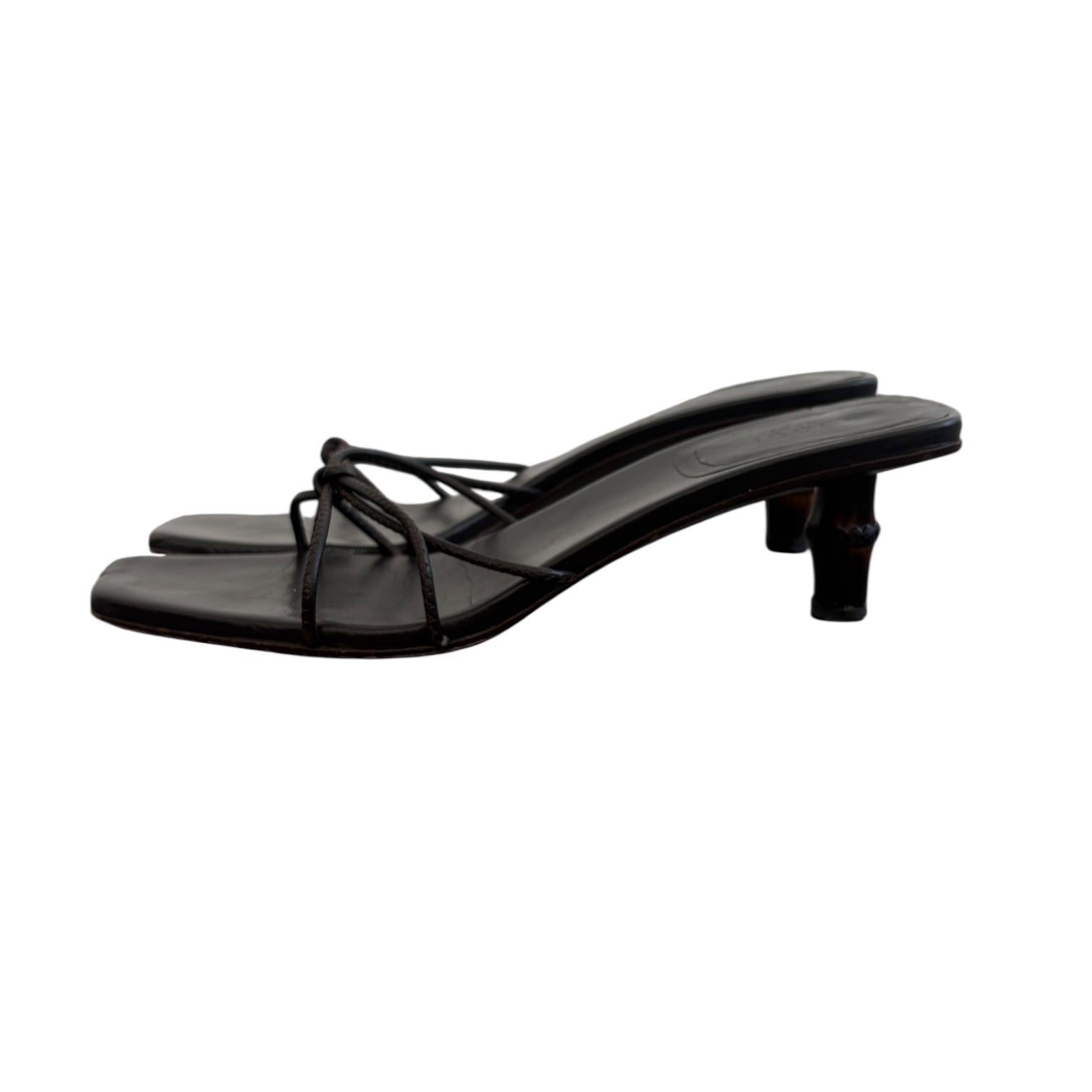 Gucci Tom Ford 2002 Bamboo kitten heels Vintage