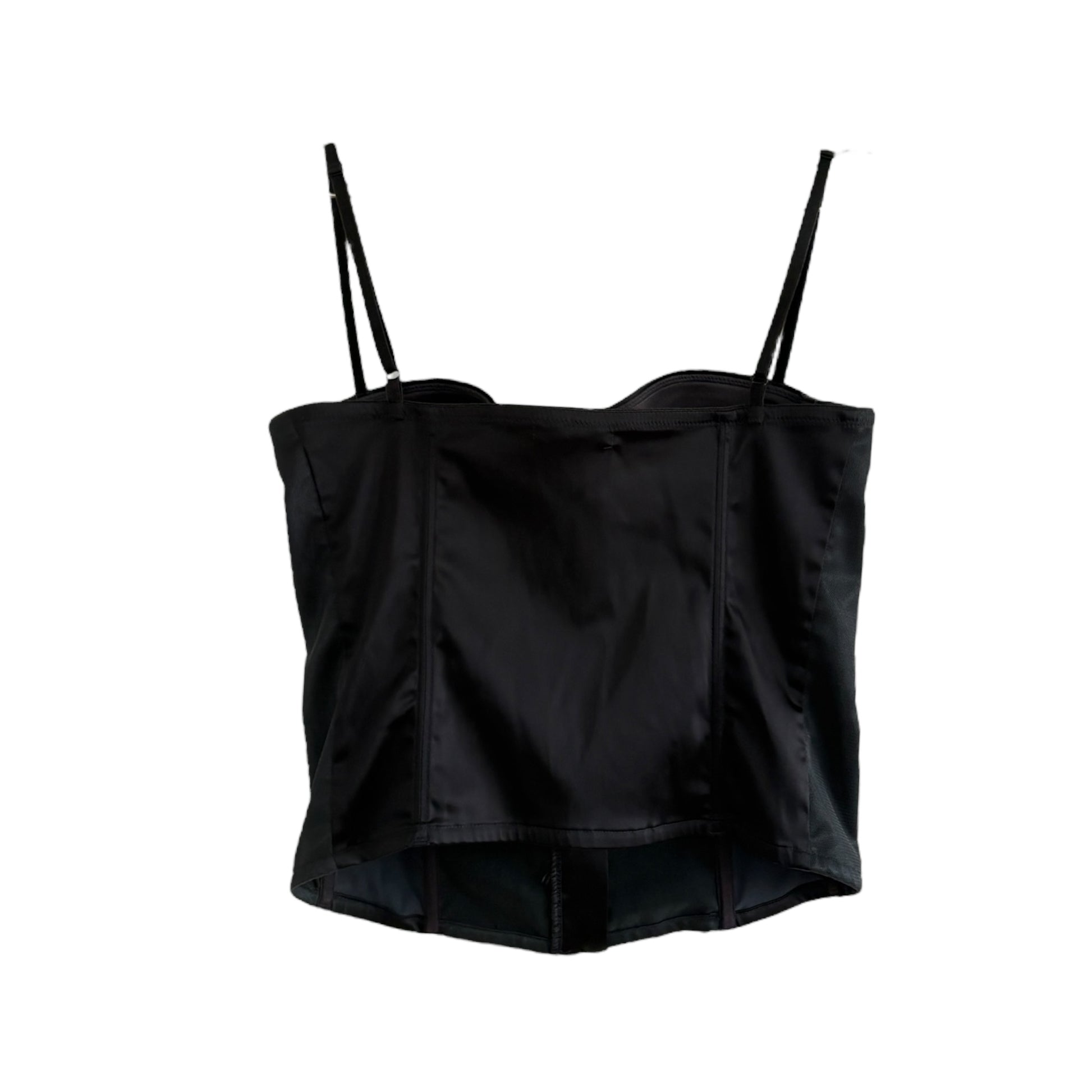 y2k Corset Top black Made in Italy