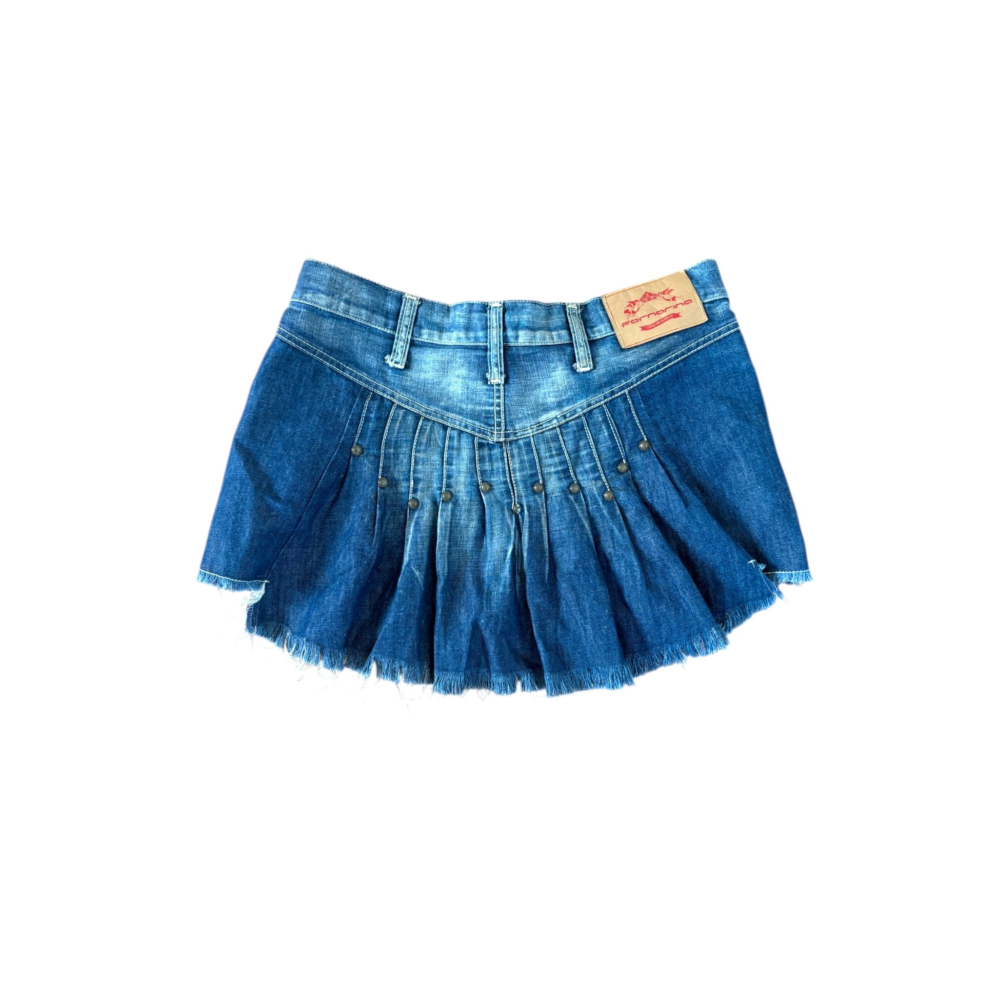 Fornarina y2k low Waist mini skirt Denim