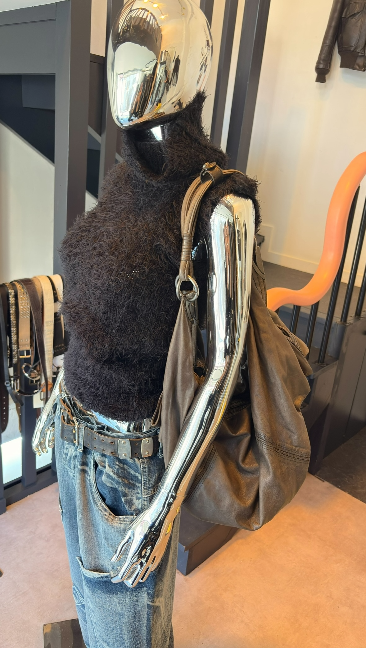 Diesel leather Hobo Bag Vintage