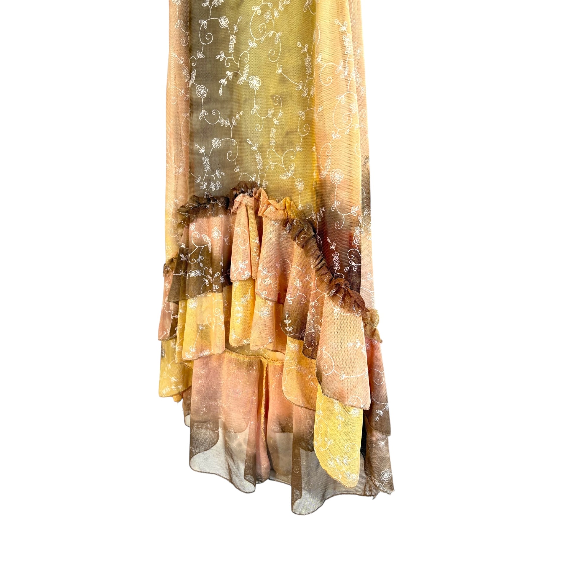 fairy y2k volants dress ombre