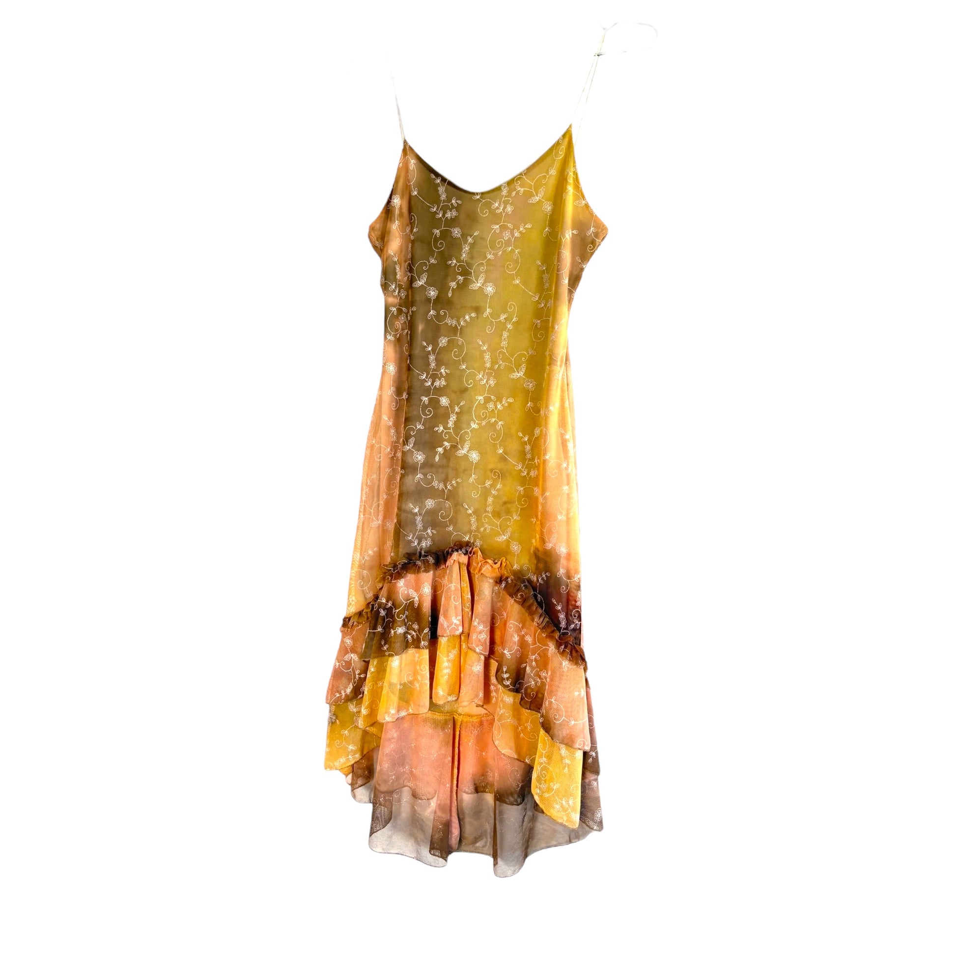 fairy y2k volants dress ombre